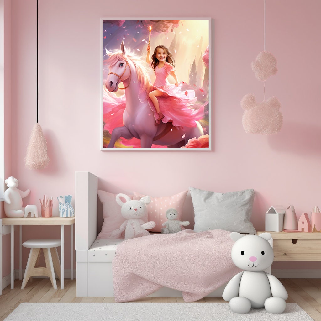 Princess Riding a Unicorn - Get Your Own Princess Portrait From Your ...