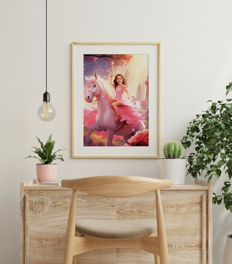 Princess Riding a Unicorn - Get Your Own Princess Portrait From Your ...