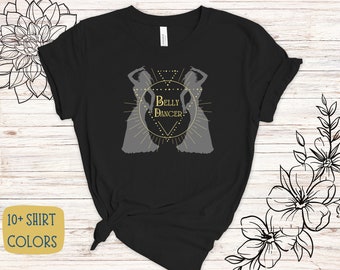 Camicia danzatrice del ventre, t-shirt di danza del ventre Fusion, camicia amante della danza, maglietta di danza del ventre, regalo per lei