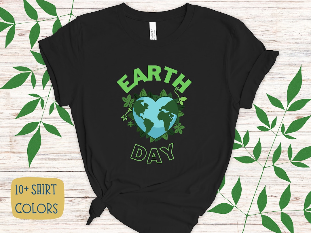 Think Out Loud Apparel Live For The Environment T-Shirt – 100% Combed Cotton Environmental Tee, Soft Rib-Knit Collar - View #4