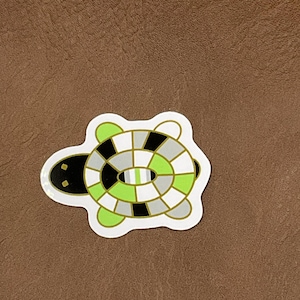 Pride Flagge Schildkröte Aufkleber