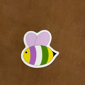 Pride Flagge Bienen Aufkleber