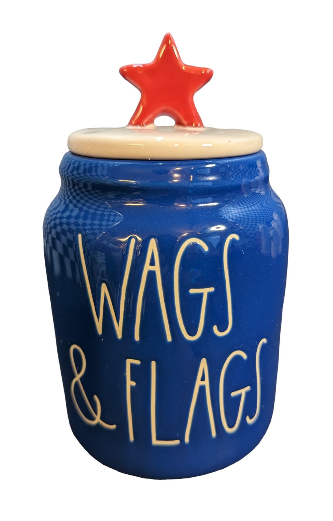 Rae Dunn 4th of July Patriotic WAGS & FLAGS Treat Canister Etsy
