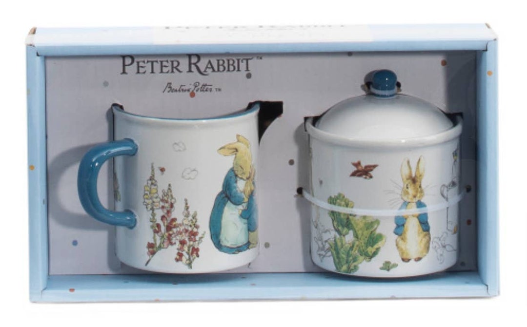 PETER RABBIT Sugar and Creamer Set Etsy