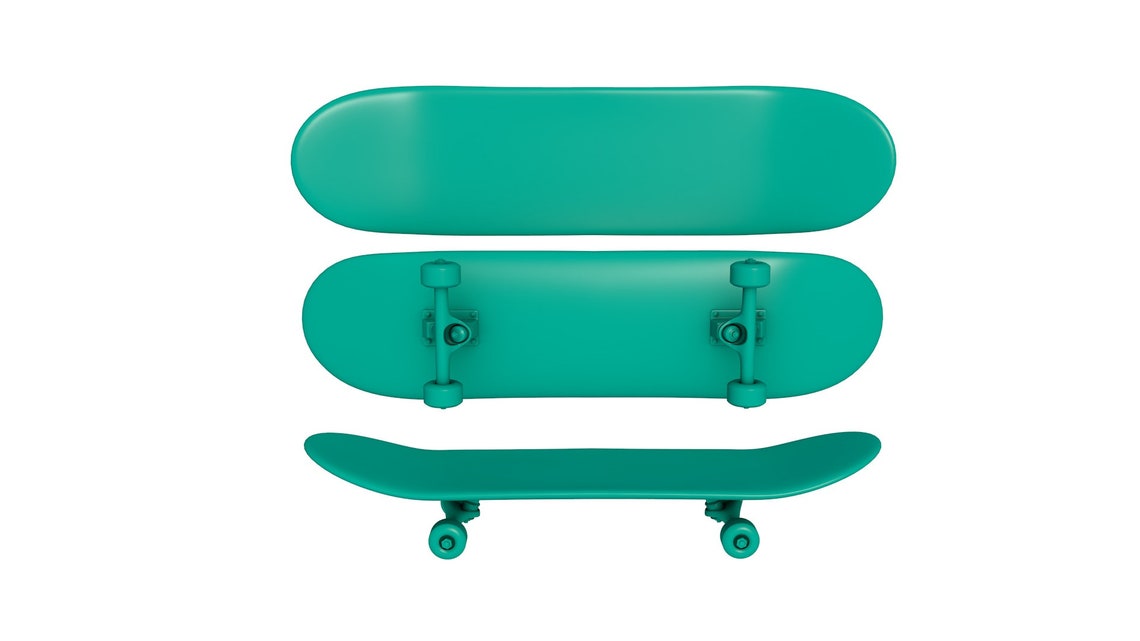 Skateboard Stl File / Printable Stl File for 3d Printers, Home
