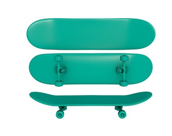 Skateboard stl file / printable stl file for 3d printers, home decoration stl,  board stl file