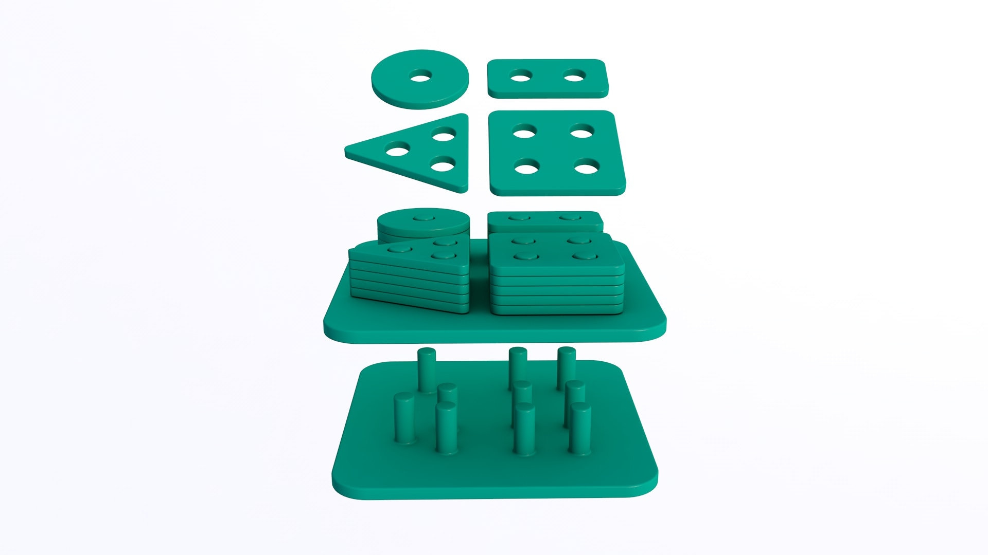 kids puzzle blocks stl file / printable stl file for 3d printers, home decoration stl,Baby toy stl