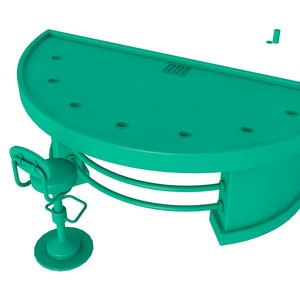 Roulette Tisch Stl Datei / druckbare Stl Datei für 3D Drucker, Wohndekoration Stl, Poker Table Stl Datei