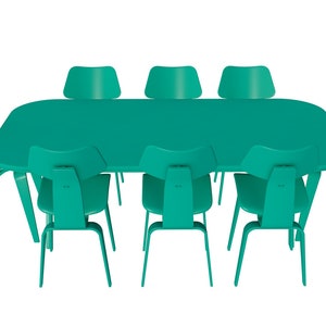 dinner table stl file / printable stl file for 3d printers, home decoration stl, dinner set stl file
