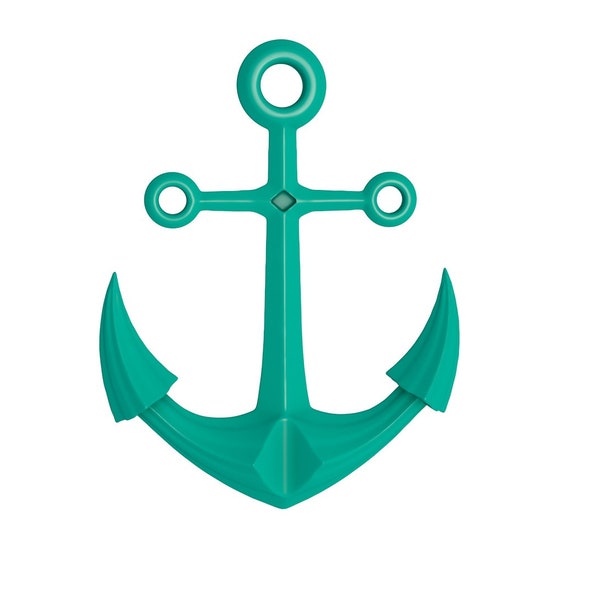 Anchor stl file / printable stl file for 3d printers, home decoration stl, sailor hook  stl file