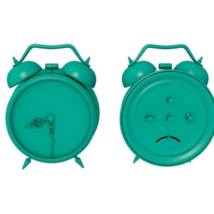 Alarm Clock  stl file / printable stl file for 3d printers, home decoration stl, clock stl