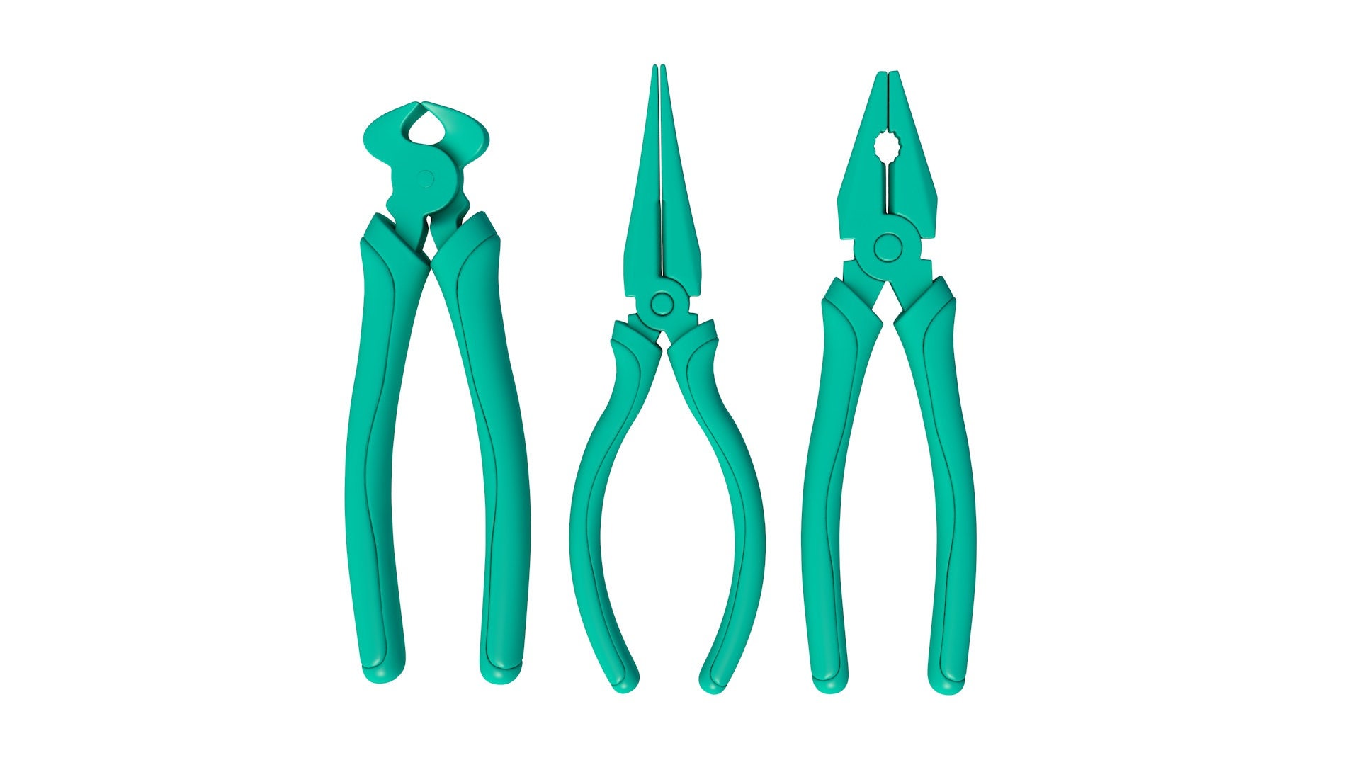 Chain Nose Pliers, Jewelry Making Tools, Ergonomic Grip Handles