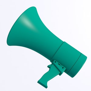 Megaphone Stl File / Printable Stl File for 3d Printers, Home ...