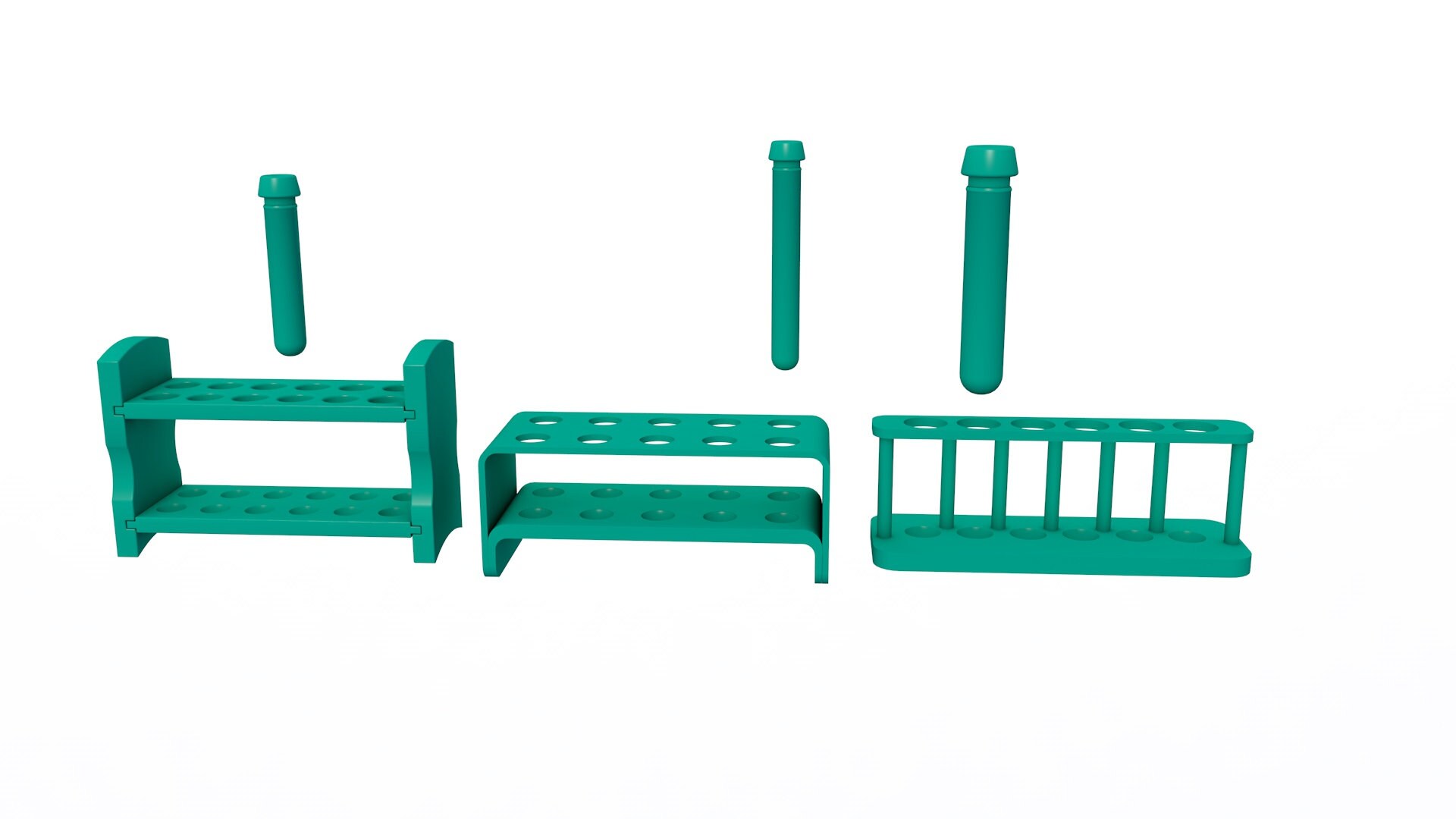 Medical Test Tubes Stl File / Printable Stl File for 3d Printers, Home