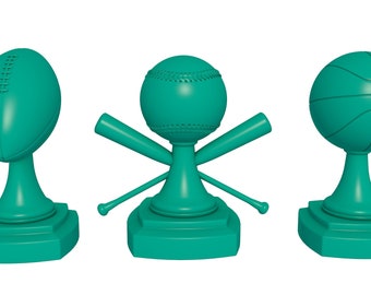 Trophy collection stl file / printable stl file for 3d printers, home decoration stl,  trophy stl file
