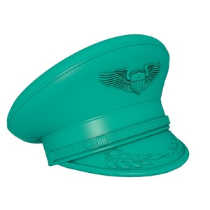 Pilot Hat  stl file / printable stl file for 3d printers, home decoration stl,  hat stl file