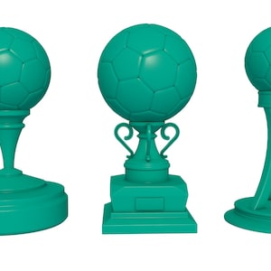 Soccer Trophy stl bestand / afdrukbare stl bestand voor 3D-printers, home decoratie stl, trophy stl bestand