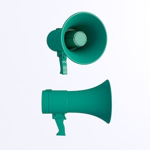 Megaphone stl file / printable stl file for 3d printers, home decoration stl, Bullhorn  stl file