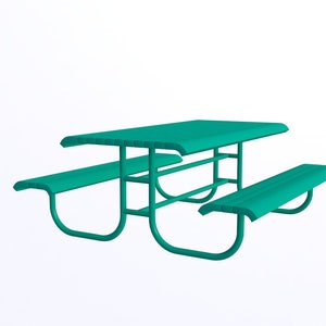 Picknick Tisch-Stl-Datei / druckbare Stl-Datei für 3D-Drucker, Wohndekoration Stl, Tisch-Stl-Datei