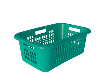 Plastic Clothes Basket stl file / printable stl file for 3d printers, home decoration stl,Plastic basket  printer