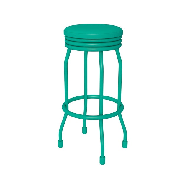 Bar Stool Chair stl file / printable stl file for 3d printers, home decoration stl,  chair stl file