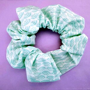 Mint Rainbows Scrunchie
