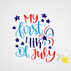 Mi 1 4 de julio / Mi primer 4 de julio / Made in USA / 4 de julio / USA / SVG T-shirt Design / America