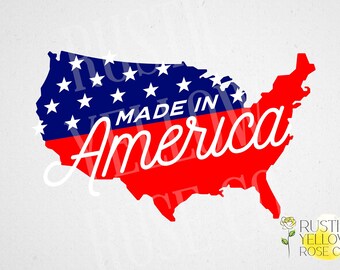 アメリカ製 USA 国旗 SVG Tシャツデザイン（デジタルダウンロード）