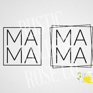 MAMA | Mama Square | SVG T-shirt Design | Mom Shirt | Mama Shirt