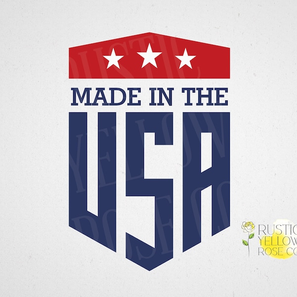 Made in America Emblem | 4th of July | USA | SVG T-shirt Design | America