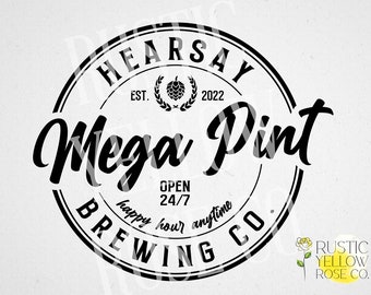 メガパイント | Hearsay Brewing Co. | SVG Tシャツデザイン