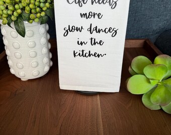 Quirky Saying Flour Sack Tea Towel, Kitchen Decor