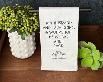 Grappige gezegden meelzak theedoek, cadeau gastvrouw