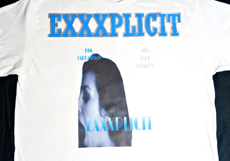 Kim Kardashian Sextape Famous Pornographic Shirt - Etsy