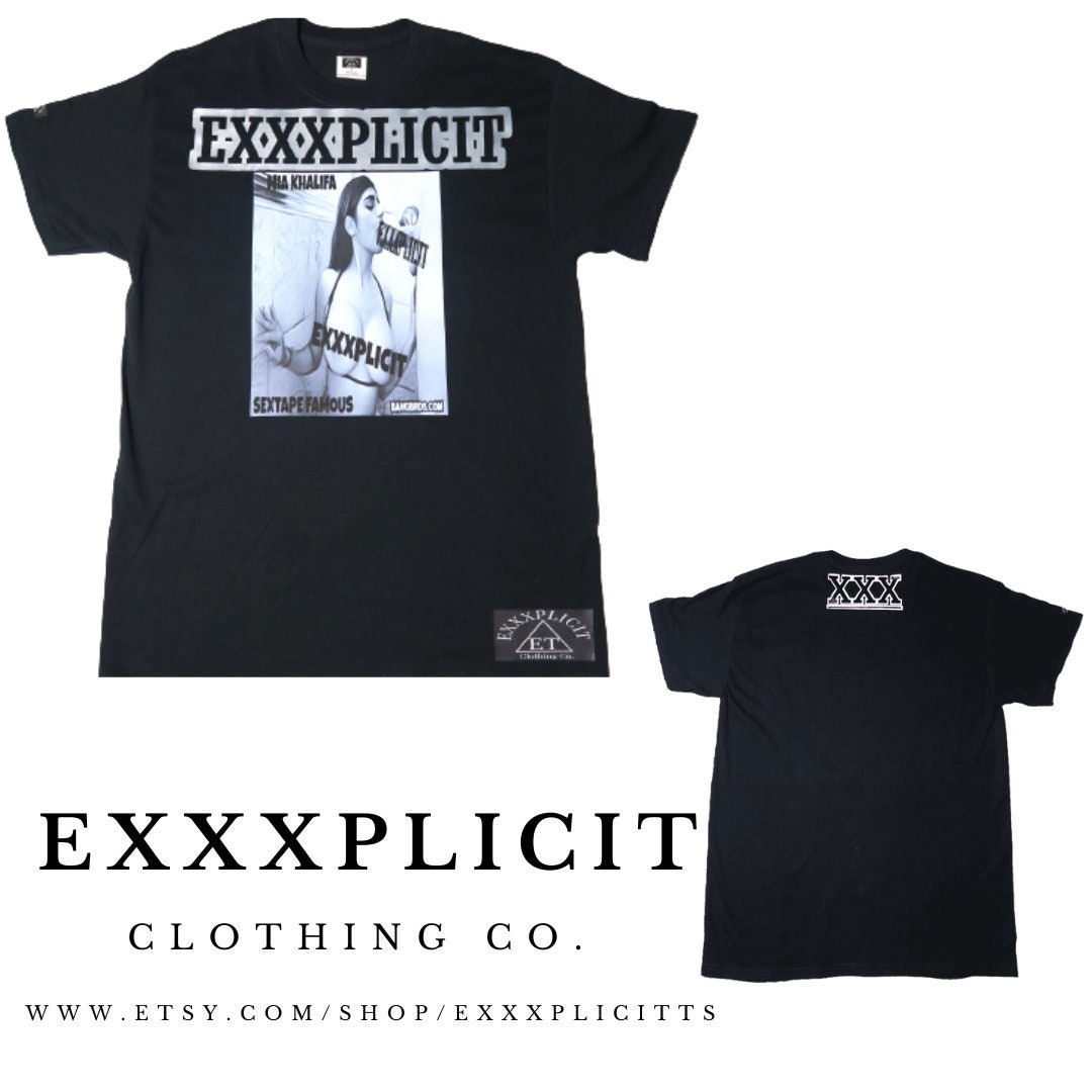 Mia Khalifa Sextape Famous Pornographic Graphic Art T Shirts Etsy