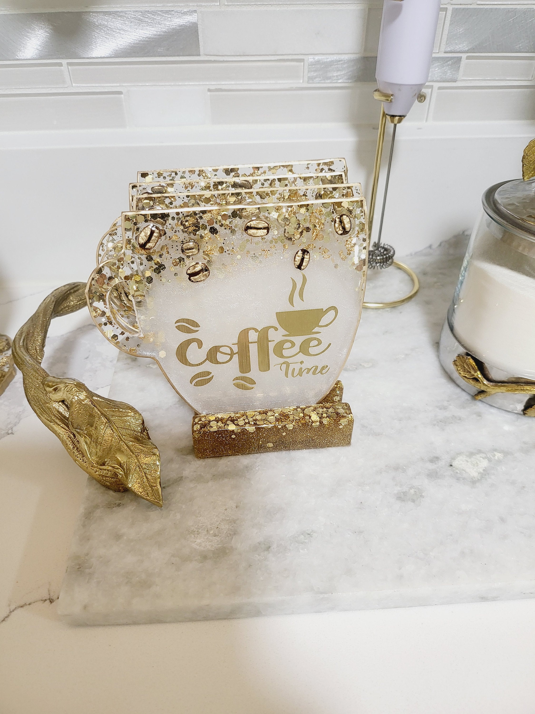 1 Tasse à Café Suspendue Rétro Décoration De La Maison Table Café Cuisine Décor Versement Nouveauté Décoration De Chambre Décoration Résine Sculpture