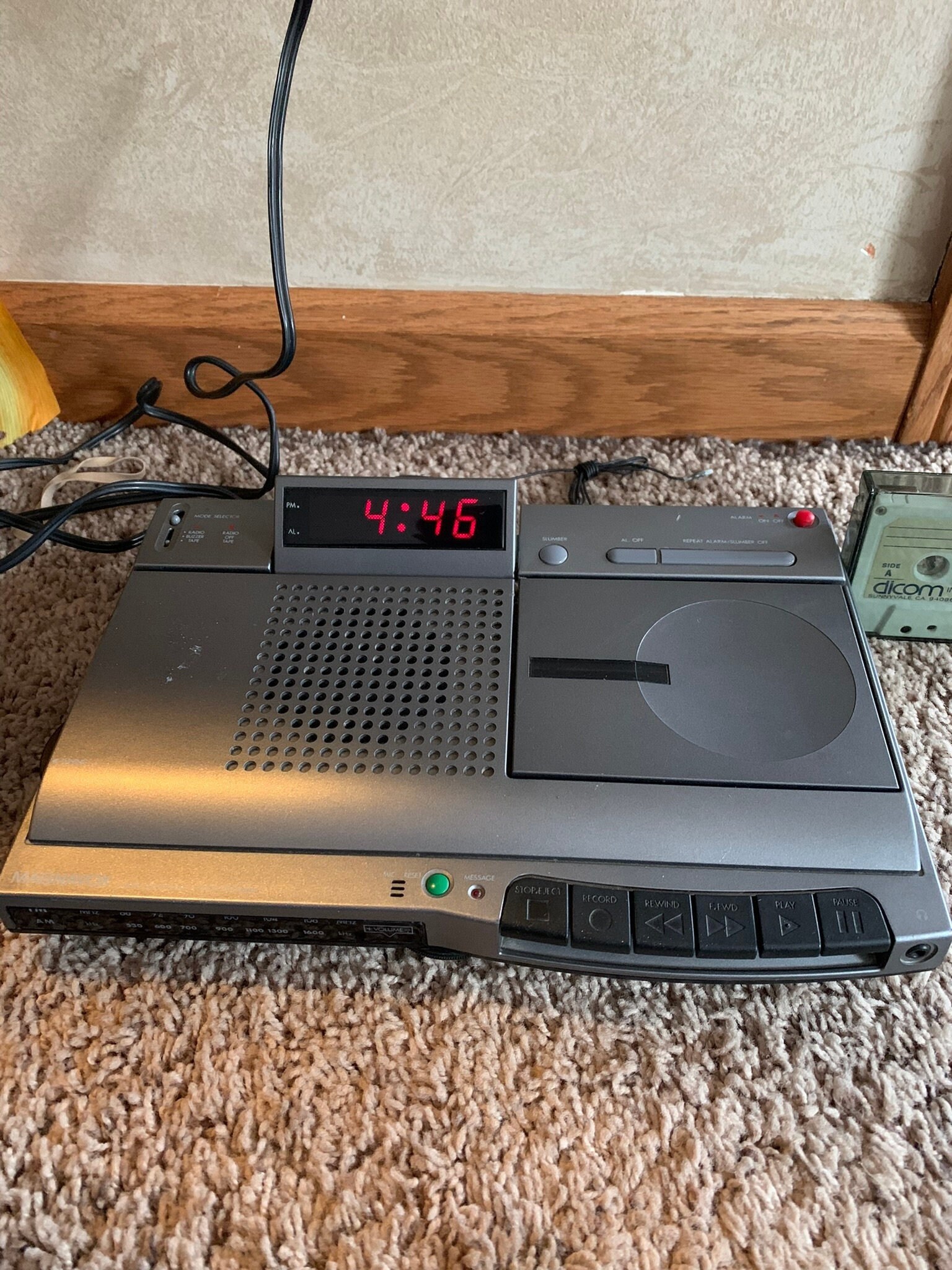 Magnavoxaj3800 Clock Radio Cassette Recorder System amazing Etsy