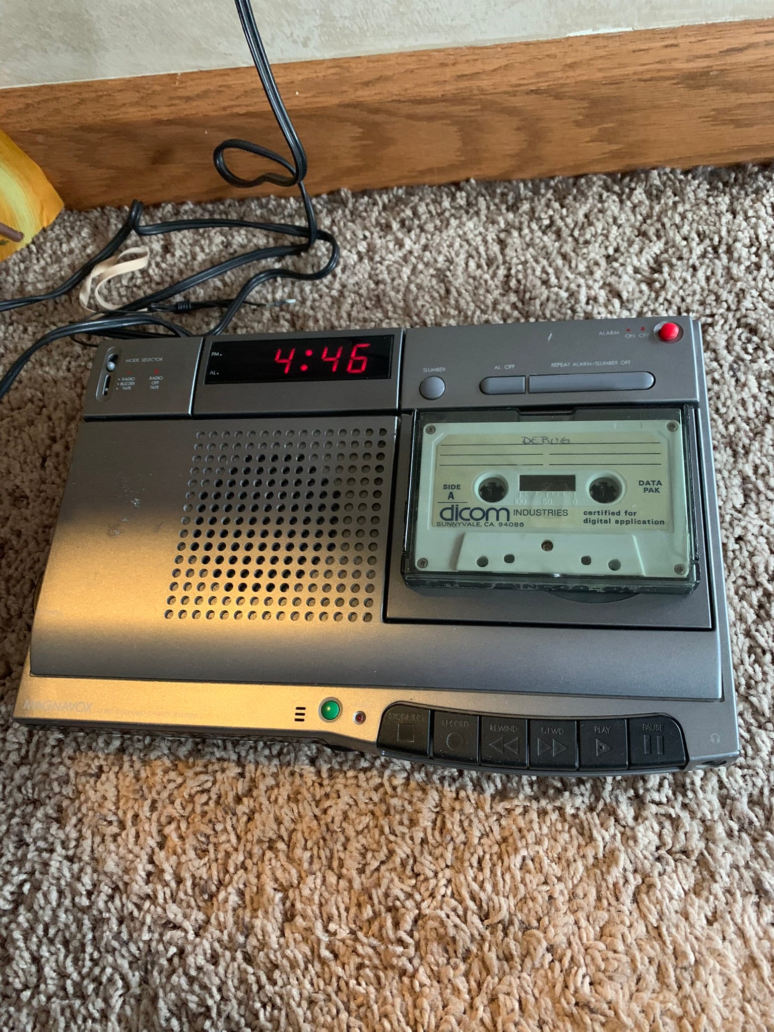 Magnavoxaj3800 Clock Radio Cassette Recorder System amazing Etsy