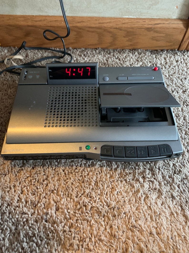 Magnavoxaj3800 Clock Radio Cassette Recorder System amazing Etsy