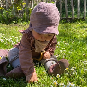 Sombrero de muselina para el sol, sombrero para el sol, gorra con visera imagen 2