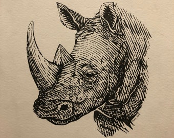 オリジナルサイのボールペン画 - フレームなしサイのスケッチアート