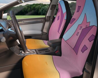 Polyester Car Seat Covers with a 90s Rocko&#39;s Modern Life Design