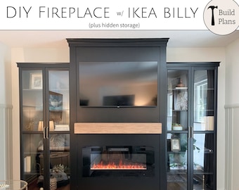 DIY Fireplace with IKEA Billy - Detailed Build Plans