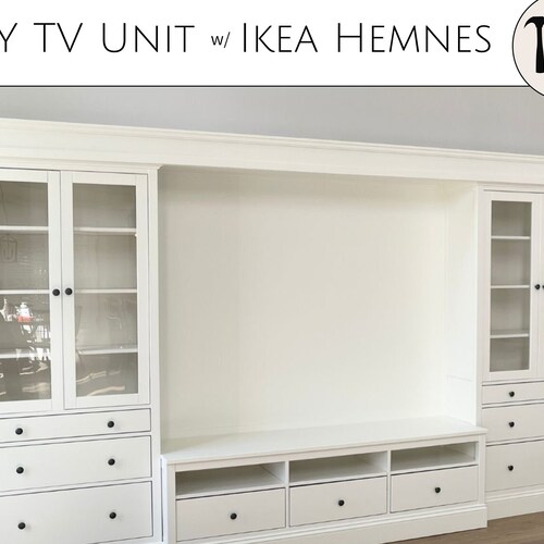 DIY TV Unit With Ikea Hemnes Detailed Build Plans Etsy Canada