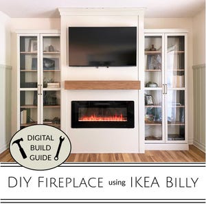 DIY Fireplace using IKEA Billy - Detailed Build Plans