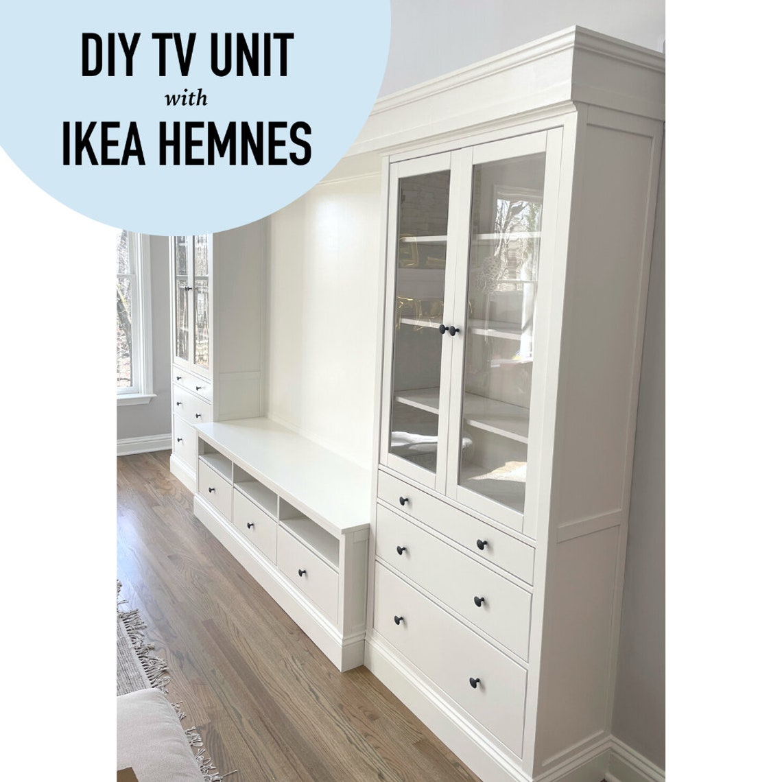 DIY TV Unit With Ikea Hemnes Detailed Build Plans Etsy Australia