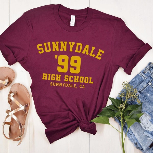 Sunnydale High School Unisex T-D - Sunnydale T-shirt - Buffy The Vampire Slayer, Sunnydale Razorbacks - Sunnydale - Buffy shirt