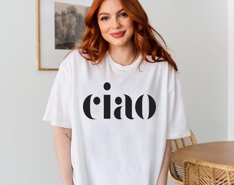 Ciao Bella Shirt, Vespa Shirt ,Italian Italy,Honeymoon Shirt,Gift for Italian,International Travel,Italian Sayings,Vintage Vibe,Italia Vacay