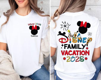 Disney Family Trip 2025 Shirt, Disney Shirt, Family Shirt, Disney Trip 2025 Shirt, Disney Vacation Shirt,Mickey Friend Magical Kingdom 2025