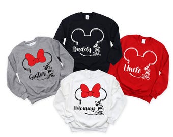 Custom Disney Birthday Sweatshirt, Custom Name Disney Family Matching Trip Sweatshirt, Disneyland Family Holiday Sweater,Disneyland Birthday